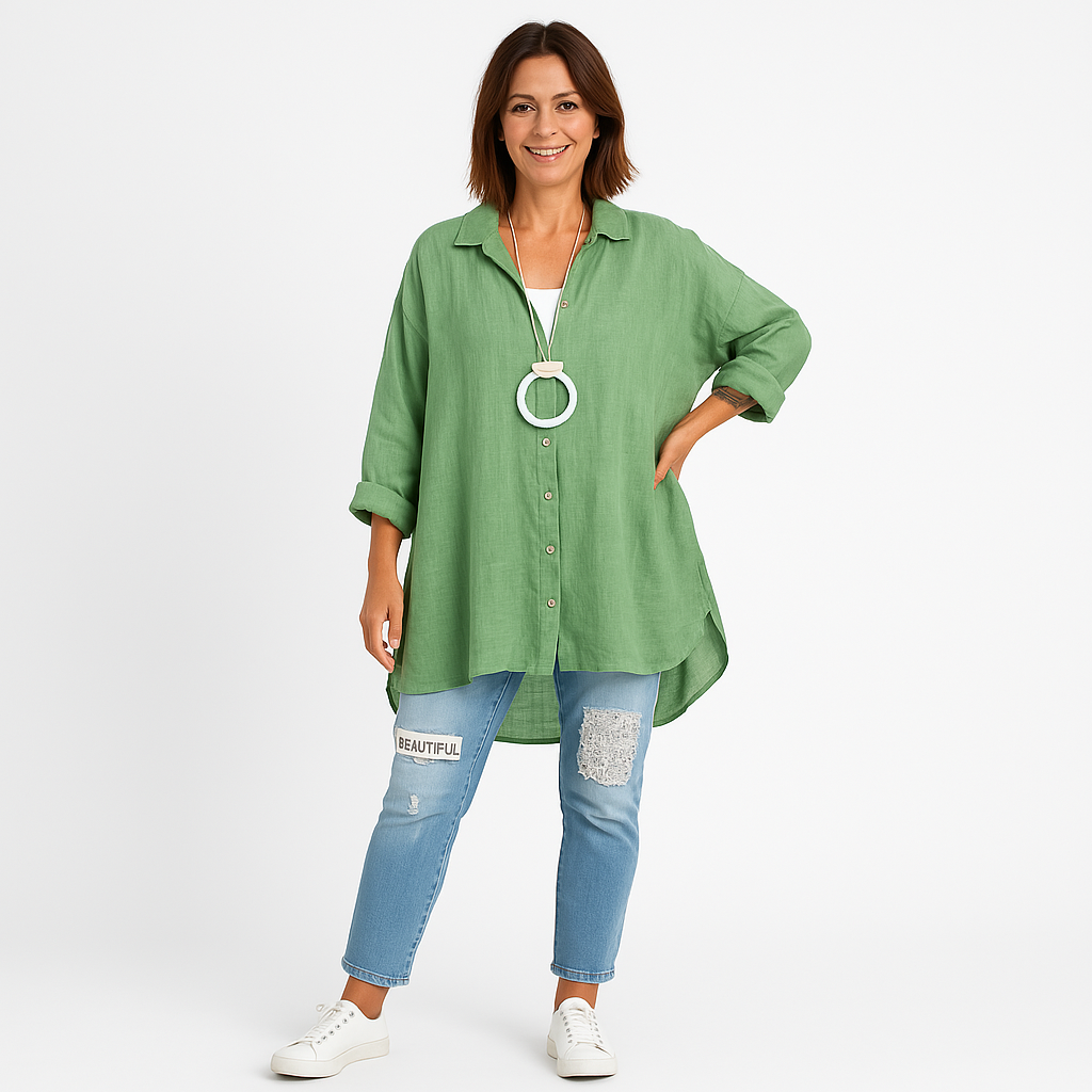 Linen Shirt | Oversized Fit | Breathable and Effortlessly Chic