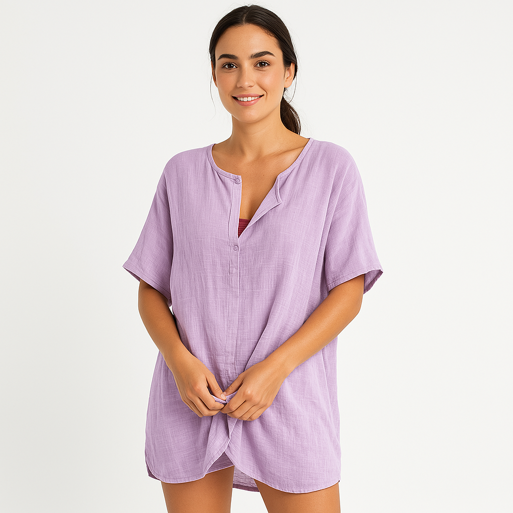 Cotton Kaftan Cover-Up | Lightweight | Vibrant and Comfortable
