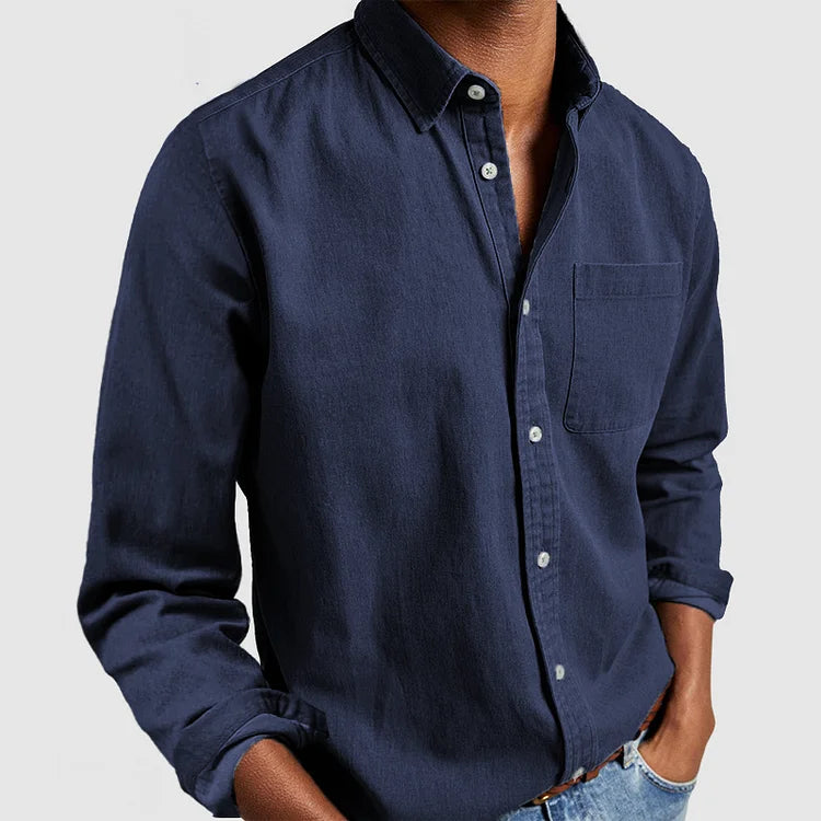 Classic Cotton Shirt | Long Sleeve | Smart & Comfortable