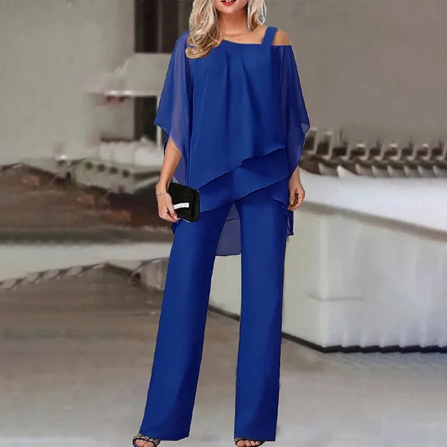 Two-Piece Pant Set | Flowy & Elegant | Sophisticated Comfort