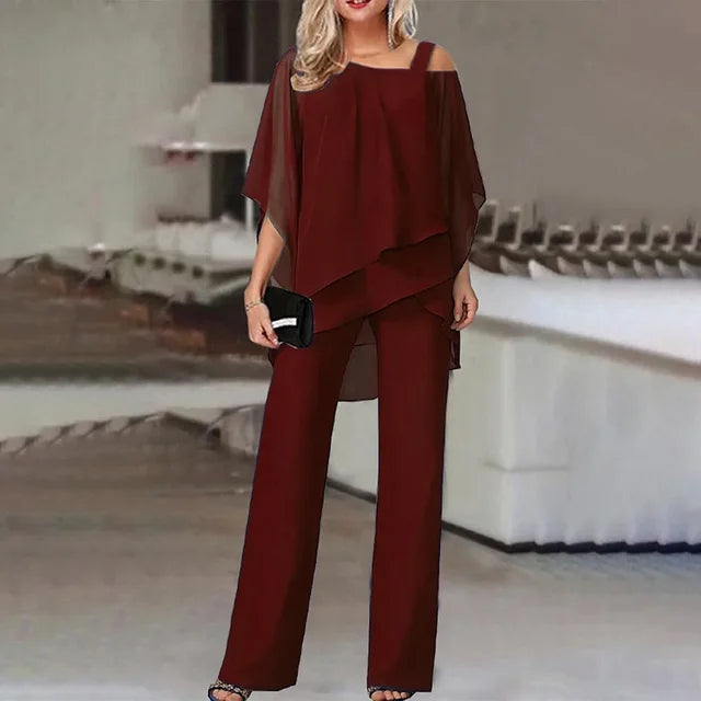 Two-Piece Pant Set | Flowy & Elegant | Sophisticated Comfort