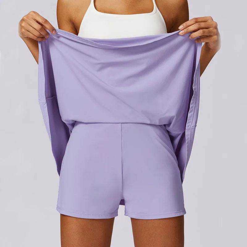 Sporty Two-Piece Set | Zip-Up Jacket & Skirt | Activewear & Casual
