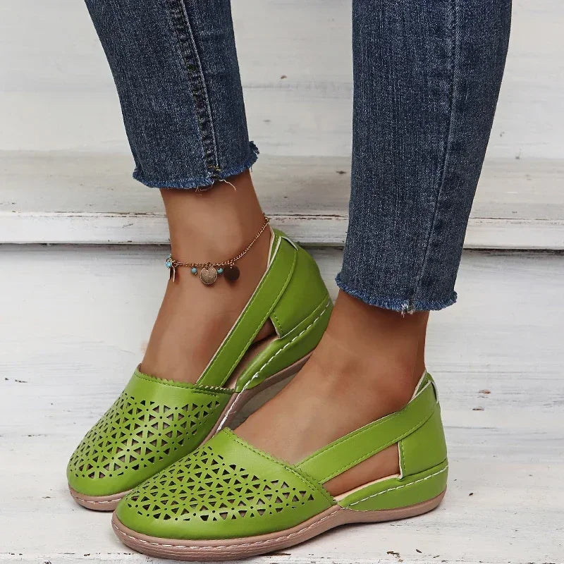 Cut-Out Loafers | Pink | Lightweight and Breathable
