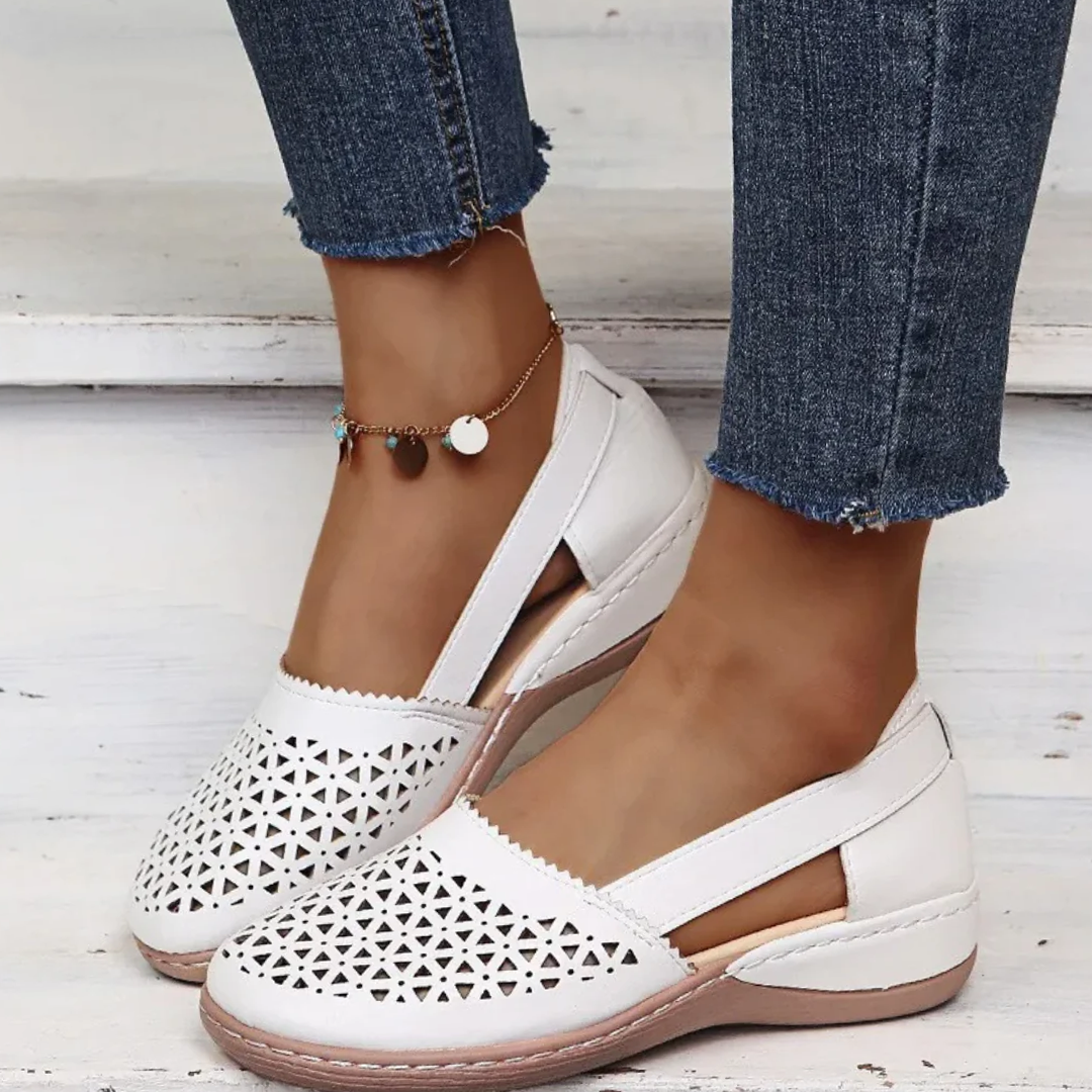 Cut-Out Loafers | Pink | Lightweight and Breathable