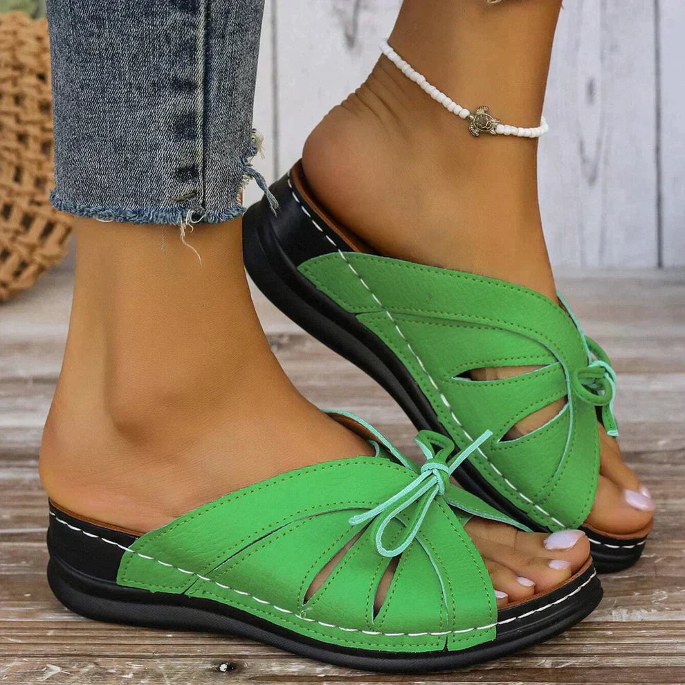 Open Toe Lace-Up Sandals | Black | Comfortable and Stylish