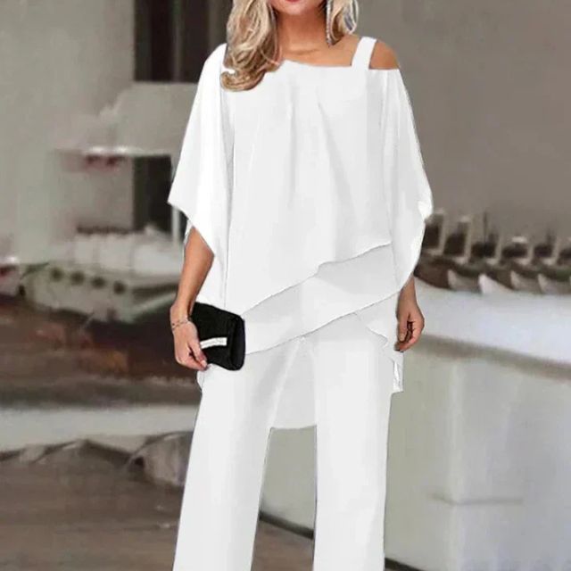 Two-Piece Pant Set | Flowy & Elegant | Sophisticated Comfort